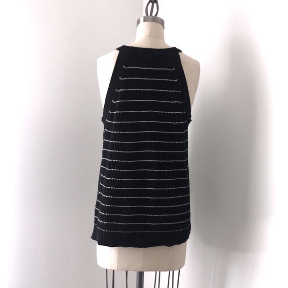 Black striped sweater tank - Picture 4 of 4